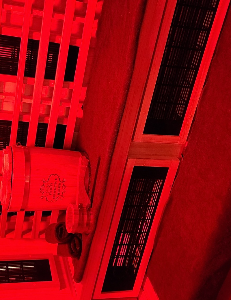 Full Body Infrared/Steam Sauna with Optional Red Light/Chromotherapy